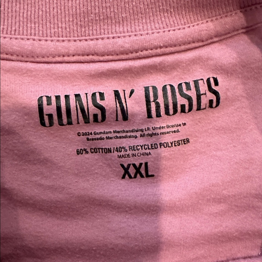 Guns N Roses Pink Graphic Sweatshirt Size XXL - Picture 2 of 6